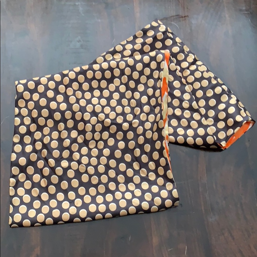 Silk reversible infinity scarf